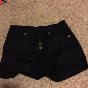 Black high waisted shorts